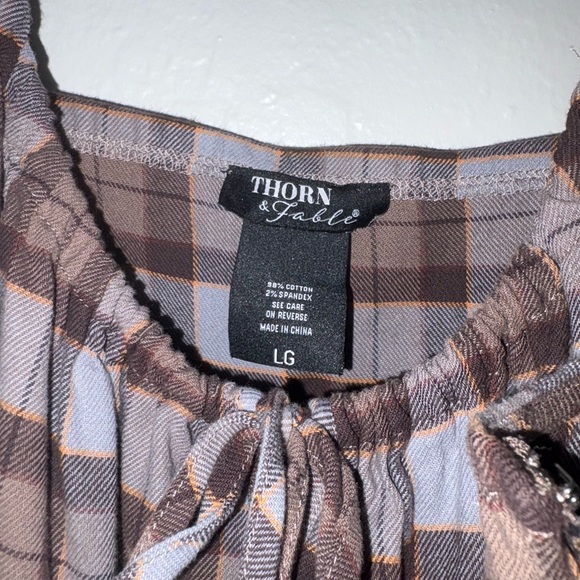 Plaid dress Thorn & fable size L - Picture 3 of 5